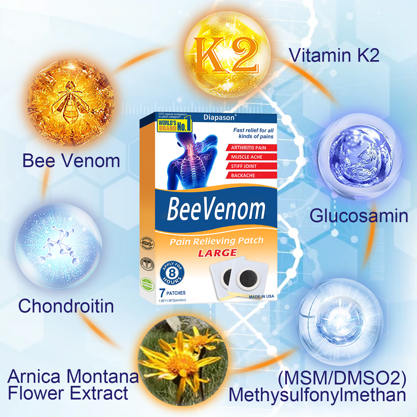 𝐃𝐢𝐚𝐩𝐚𝐬𝐨𝐧™ 𝟗𝟖% 𝐁𝐞𝐞 𝐕𝐞𝐧𝐨𝐦 𝐏𝐚𝐢𝐧 & 𝐉𝐨𝐢𝐧𝐭 𝐓𝐡𝐞𝐫𝐚𝐩𝐲 𝐏𝐚𝐭𝐜𝐡